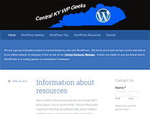 Tablet Screenshot of kywpgeeks.com